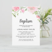 Invitation Baptême des pivoines bleues (Debout devant)