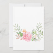 Invitation Baptême des pivoines bleues (Dos)