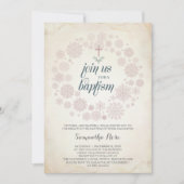 Invitation Baptême d'hiver Modèle d'invitation, fille (Devant)