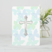 Invitation Baptême d'invitation / 1ère communion / Confirmati (Debout devant)