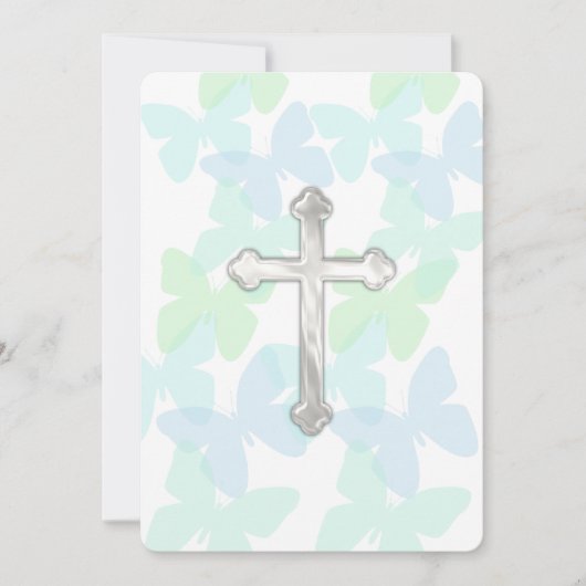 Invitation Baptême d'invitation / 1ère communion / Confirmati (Devant)