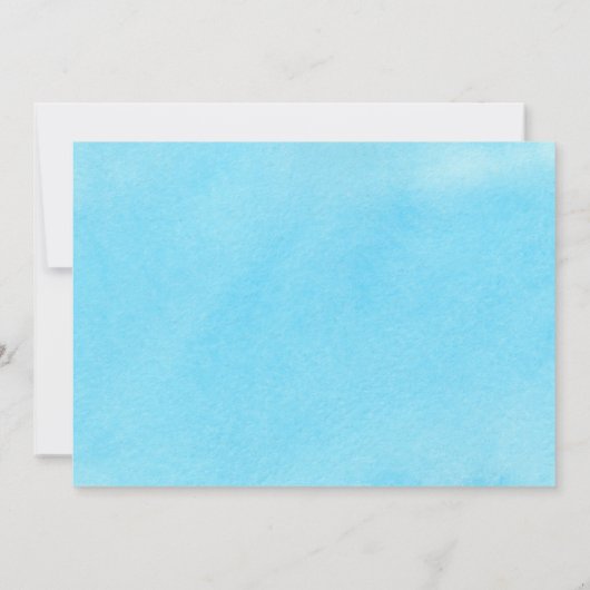 Invitation Baptême d'or bleu virtuel 1er anniversaire Texte p (Dos)