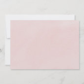 Invitation Baptême d'or rose 1er anniversaire Texte Photo (Dos)