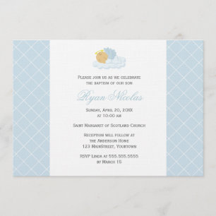 Invitation Baptême doux de bébé