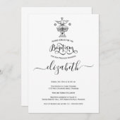 Invitation Baptême du baptême (Devant / Derrière)