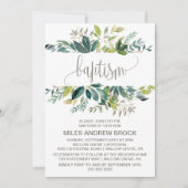 Invitation Baptême du Foliage (Devant)