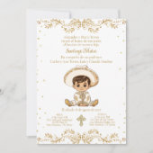 Invitation Baptême espagnol Charro pour garçon (Devant)