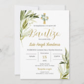 Invitation Baptême espagnol garçon (Devant)