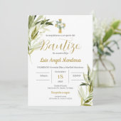 Invitation Baptême espagnol garçon (Debout devant)
