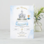 Invitation Baptême Espagnol Garçon (Debout devant)