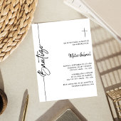 Invitation Baptême espagnol invitaciones de bautizo Nino Nina