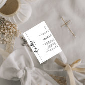 Invitation Baptême espagnol invitaciones de bautizo Nino Nina