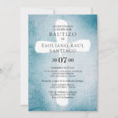 Invitation Baptême espagnol moderne (Devant)