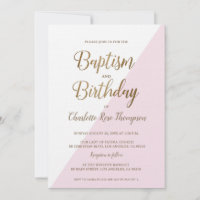 Baptême et anniversaire personnalisés en or rose