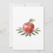 Invitation Baptême et modèle de pomme pour le premier anniver (Dos)