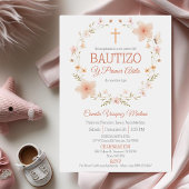 Invitation Baptême et premier anniversaire Bautizo y Primer A