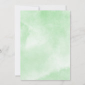 Invitation Baptême Eucalyptus Aquarelle Verdure (Dos)