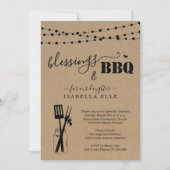 Invitation Baptême / Fête BBQ Christening (Devant)