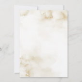 Invitation Baptême fille perles BOW blanc beige (Dos)