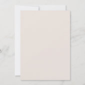 Invitation Baptême Fleur sauvage élégant / Baptême (Dos)