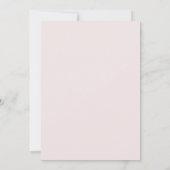Invitation Baptême fleurs blanches rose fille (Dos)