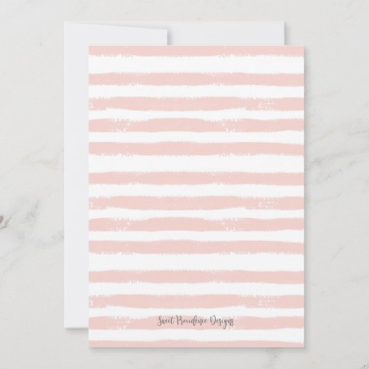 Invitation Baptême floral (Dos)