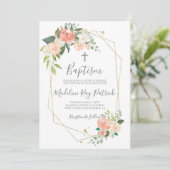 Invitation Baptême floral (Debout devant)