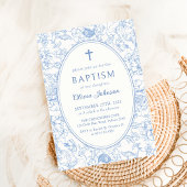 Invitation Baptême Floral