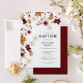 Invitation Baptême Floral Baptême Boho de Bourgogne