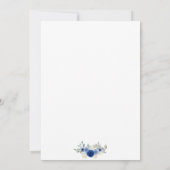 Invitation Baptême floral rose pour fille (Dos)