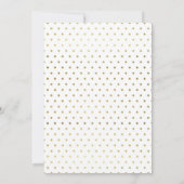 Invitation Baptême florale Gold et Blush (Dos)
