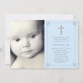 Invitation Baptême/Invitation Christening Cross (Devant)