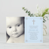 Invitation Baptême/Invitation Christening Cross (Debout devant)