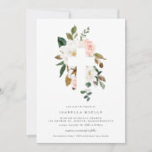 Invitation Baptême Magnolia (Devant)