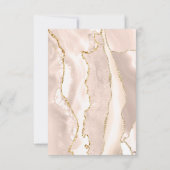 Invitation Baptême merci agate de rougissement d'ivoire (Dos)