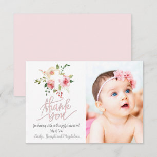 Invitation baptême merci fille