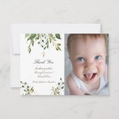 Invitation Baptême merci la verdure (Devant)