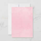 Invitation Baptême merci les fleurs roses (Dos)