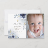 Invitation Baptême merci rose bleu (Devant)