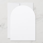 Invitation Baptême minimaliste en calligraphie noire (Dos)