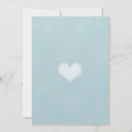 Invitation Baptême | Monogramme Angel (Dos)