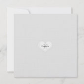 Invitation Baptême - Monogramme et Croix (Dos)