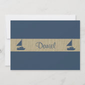 Invitation Baptême nautique (Dos)
