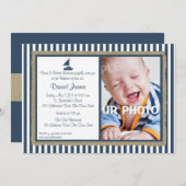 Invitation Baptême nautique (Devant / Derrière)