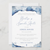 Invitation Baptême nautique 2ème fête d'anniversaire en espag (Devant)