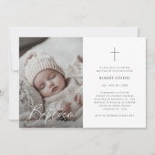 Invitation Baptême Neutre Genre Catholique (Devant)