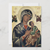 Invitation Baptême Orthodoxe Grec des Roses Bleues (Dos)