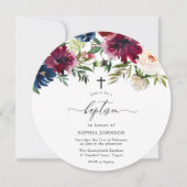 Invitation Baptême photo Baptême de la Brousse Marine et Fleu (Devant)