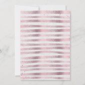 Invitation Baptême Photo Élégante Parties scintillant fille I (Dos)