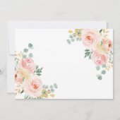 Invitation Baptême photo rose vif et premier anniversaire (Dos)